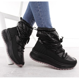 Filippo DBT6647 botas de nieve sin cordones para mujer, negro 7