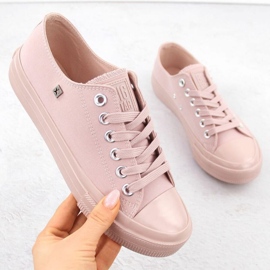 Zapatillas clásicas de las zapatillas de deporte para mujeres Big Star Pink Nn274291 rosado 7