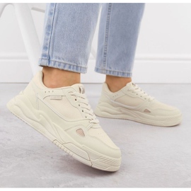 Big Star Zapatos deportivos femeninos grandes estrellas nn274668 beige 8