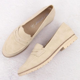 Mocasines femeninos Rieker 45300-62 beige 17