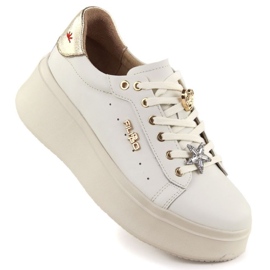 Zapatos en la plataforma Filippo Paw592 beige 7