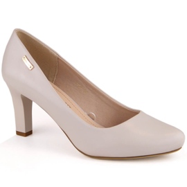 Zapatos de tacón beige de Sergio Leone 8