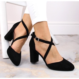 Sandalias negras de mujer en el puesto Sergio Leone SK863 negro 7