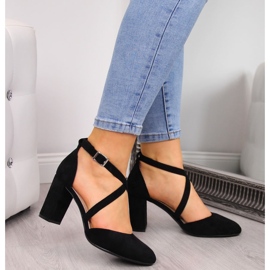 Sandalias negras de mujer en el puesto Sergio Leone SK863 negro 5