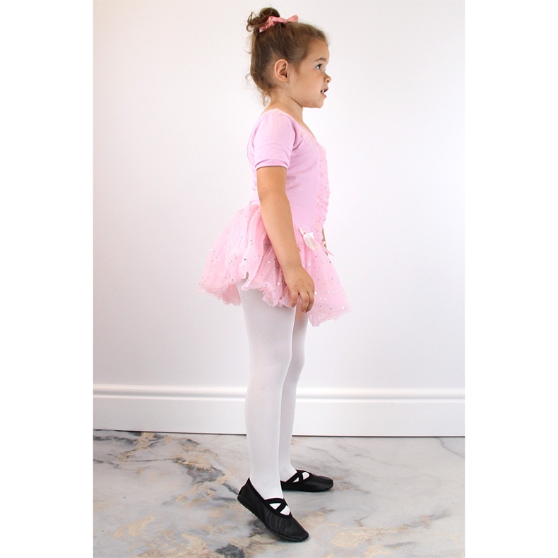 Bailarinas de piel con elásticos negros Nazo 1