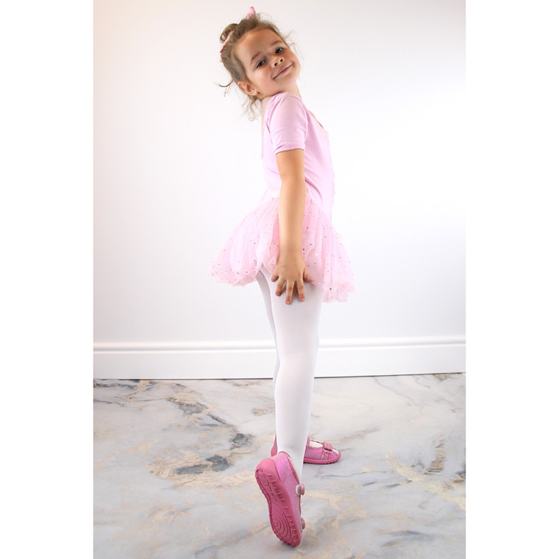 Zapatillas casa niña, sandalias de estar por casa rosa brillante Nazo rosado 2