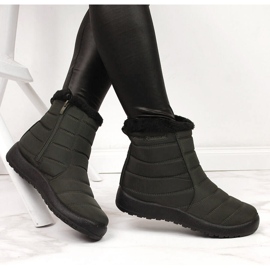 Botas de nieve impermeables con cremallera caqui NEWS verde 1 Botas de nieve impermeables con cremallera caqui NEWS verde 1