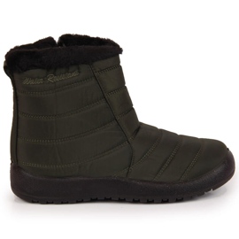 Botas de nieve impermeables con cremallera caqui NEWS verde 7