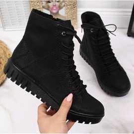 Negro Rieker Y3420-00 botas insuladas mujer 10