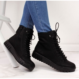 Negro Rieker Y3420-00 botas insuladas mujer 9