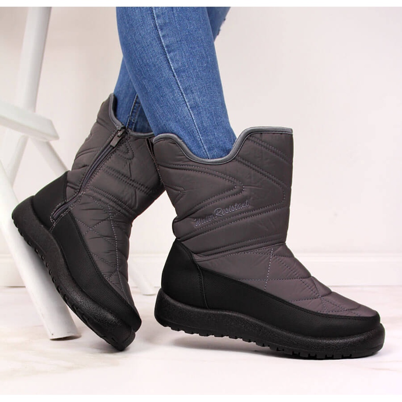 News Botas de nieve mujer impermeables grises NOVEDADES 1