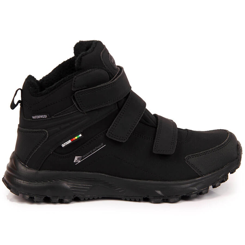 Zapatos de trekking impermeables para hombre American Club negros con aislamiento 1