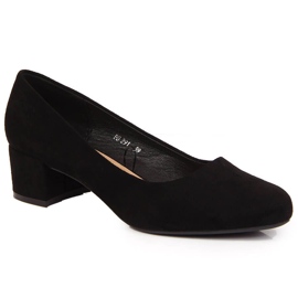 Zapatos de tacón de ante negros de Sergio Leone 1