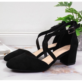 Sandalias de mujer Sergio Leone de tiras en negro 3