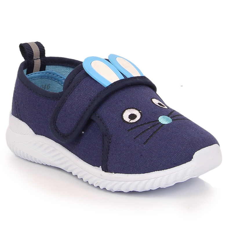 Deportivas de niña Atletico mouse con cierre adhesivos azul 2