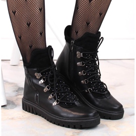 Botas insuladas mujer piel negras Dolce Pietro negro 7