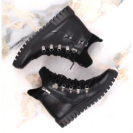 Botas insuladas mujer piel negras Dolce Pietro negro 8