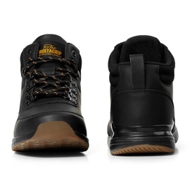 Zapatos negros de piel para hombre Jogger Bustagrip 6