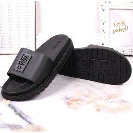 Babucha mujer plataforma negra Big Star LL274429 negro 6