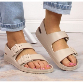 Sandalias sport mujer espuma beige Big Star LL274746 5