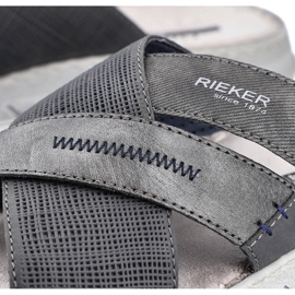 Cómodas zapatillas de hombre grises Rieker 25289-45 13
