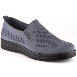 Zapatillas sin cordones de hombre News 1022 grises 2