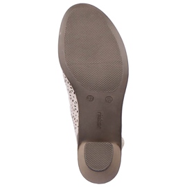 Rieker 40959-60 sandalias beige piel tacón alto 3