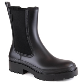 Botas Chelsea de mujer, botas de agua negras, Big Star MM274695 negro 1
