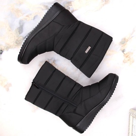 News 5028 botas de nieve altas de mujer en color negro 4
