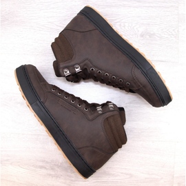 Bustagrip Zapatos deportivos de hombre de piel marrón. 5