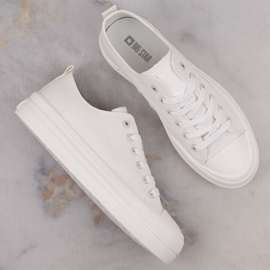 Deportivas mujer plataforma blancas Big Star LL274968 blanco 4