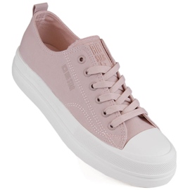 Deportivas mujer plataforma nude Big Star LL274970 rosado 1