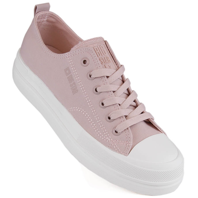 Deportivas mujer plataforma nude Big Star LL274970 rosa 1