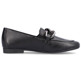 Zapatos mujer cómodos de piel con cadena negro Remonte D0K00-00 1 Zapatos mujer cómodos de piel con cadena negro Remonte D0K00-00 1