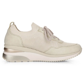 Deportivas mujer cómodas cuña beige Remonte D2406-60 1