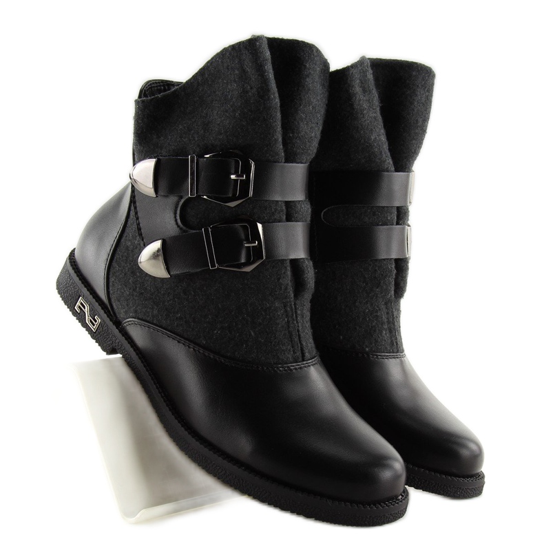 Botas de fieltro negro X659-1 negro 1