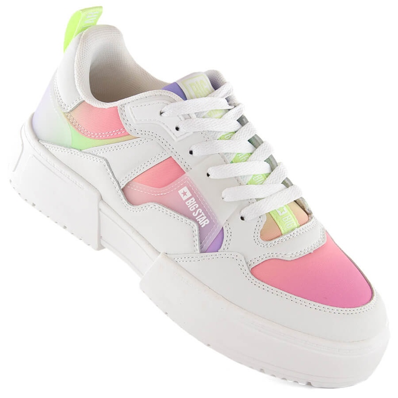 Deportivas mujer plataforma multicolor Big Star NN274359 blanco 1