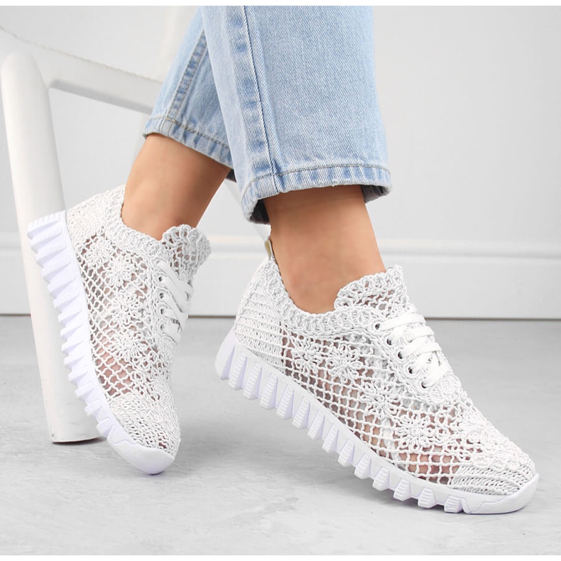 Deportivas mujer encaje blanco T.Sokolski 1982 1