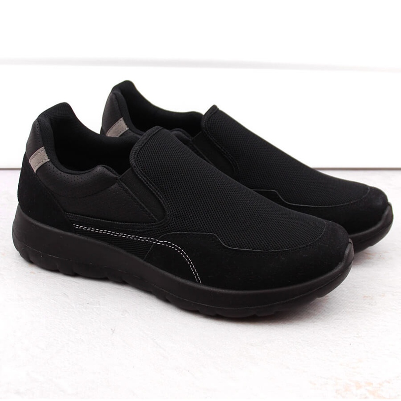 Zapatillas deportivas sin cordones para hombre, negras News 2160 negro 1 Zapatillas deportivas sin cordones para hombre, negras News 2160 negro 1