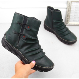 Botas de mujer con aislamiento verde Rieker 55052-54 1 Botas de mujer con aislamiento verde Rieker 55052-54 1