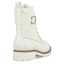 Botas de trabajo blancas impermeables de mujer Rieker Y9126-80 blanco 11