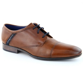 Zapatos de hombre de piel elegantes marrones Bugatti NN153401 marrón 5