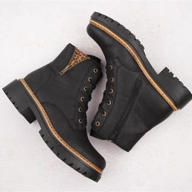 Botas aislantes para mujer, negras Rieker 72617-00 negro 9