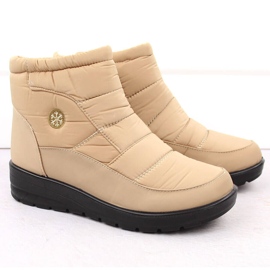Botas de nieve con cuña para mujer, beige News 5029 2 Botas de nieve con cuña para mujer, beige News 5029 2