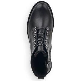 Botas aislantes de piel para mujer, negras Remonte D8670-01 negro 6