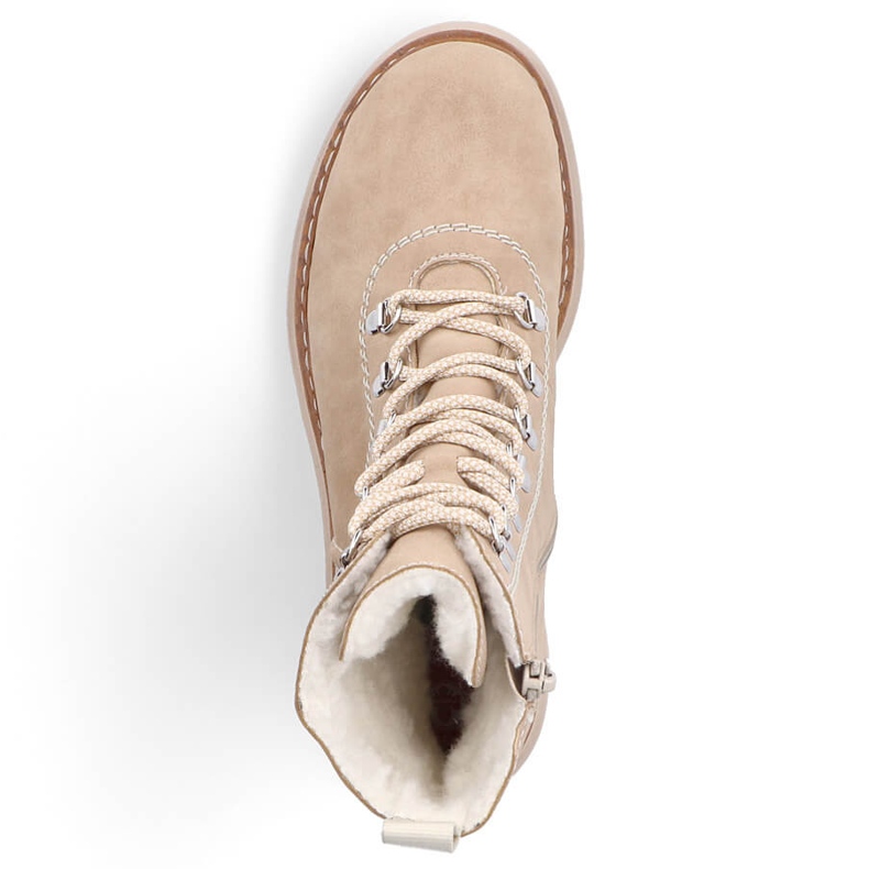 Botas aislantes de mujer, beige, Rieker 72643-60 1 Botas aislantes de mujer, beige, Rieker 72643-60 1