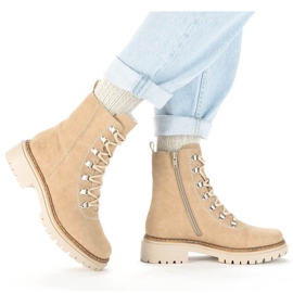 Botas aislantes de mujer, beige, Rieker 72643-60 5