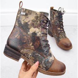Botas de mujer, botas aislantes e impermeables Rieker 94611-90 marrón 10