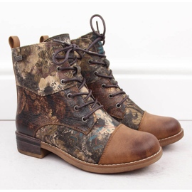 Botas de mujer, botas aislantes e impermeables Rieker 94611-90 marrón 11