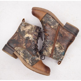 Botas de mujer, botas aislantes e impermeables Rieker 94611-90 marrón 12